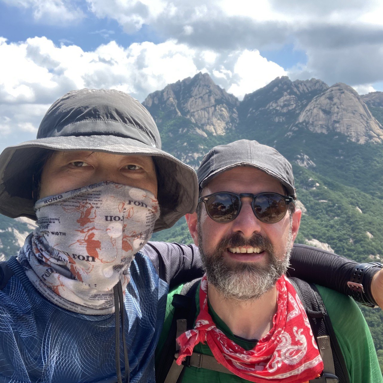 A Korean climber friend I made along the way.